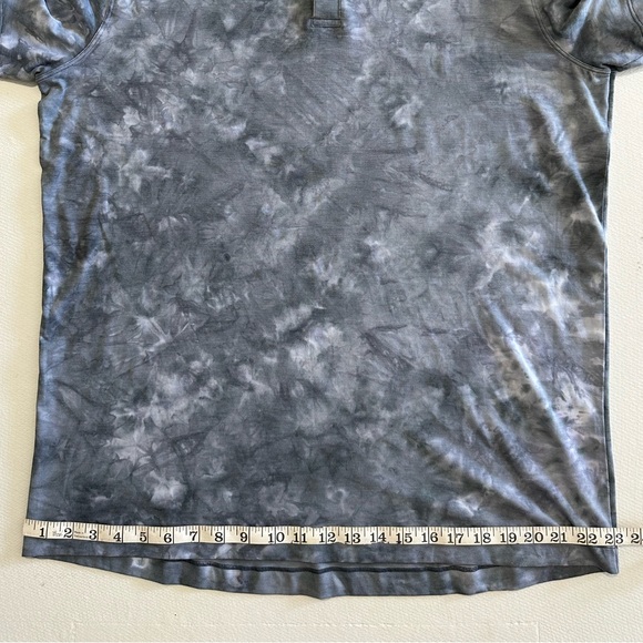 Lululemon Mens Evolution Polo *Wash in Diamond Dye Asphalt Grey Size Large EUC - Picture 11 of 12